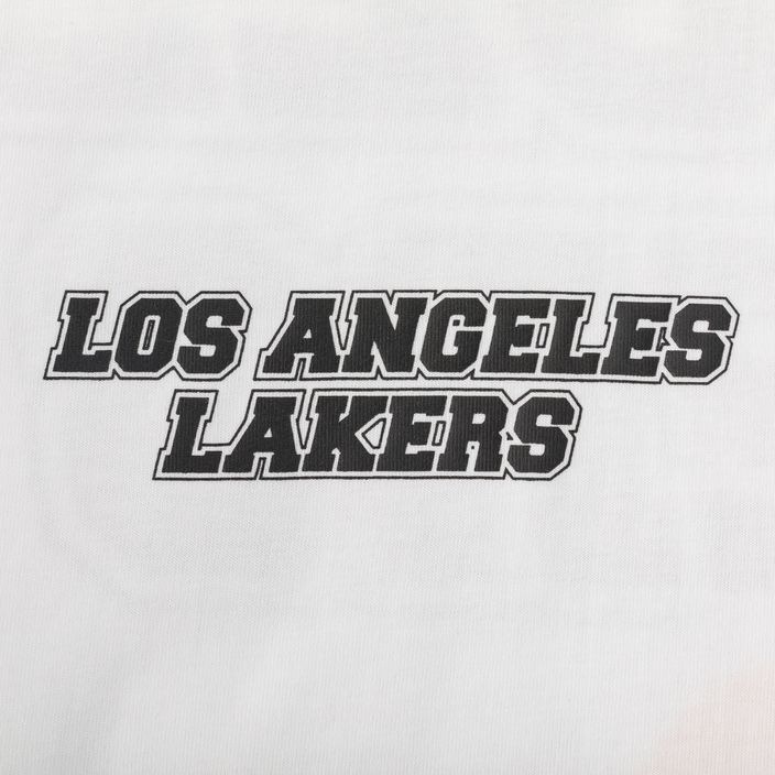 Мъжки New Era NBA Large Graphic BP OS Tee Los Angeles Lakers white 8